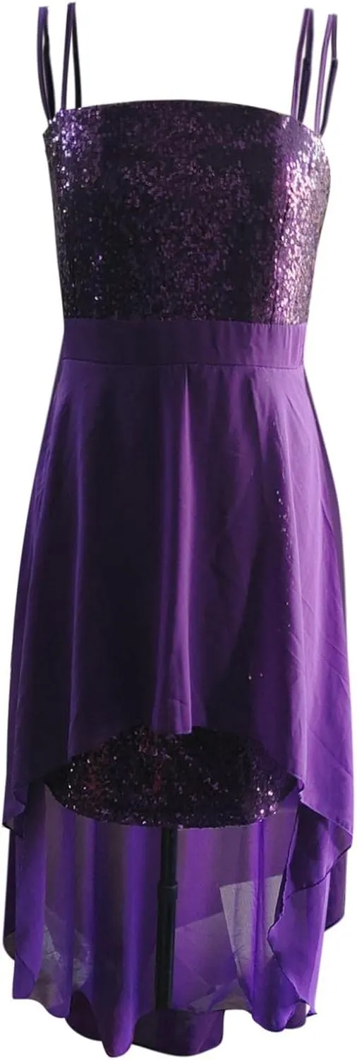 RKSTN Women's Sequin Loose Evening Dresses Plus Size Dress for Women Fashion Sexy Sling Swing Dress Summer Prom Ball Gown