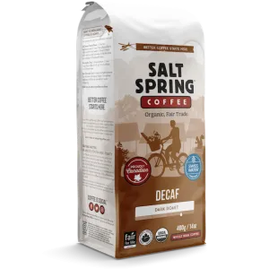 Salt Spring Coffee Whole Bean - Swiss Water Decaf (400g)