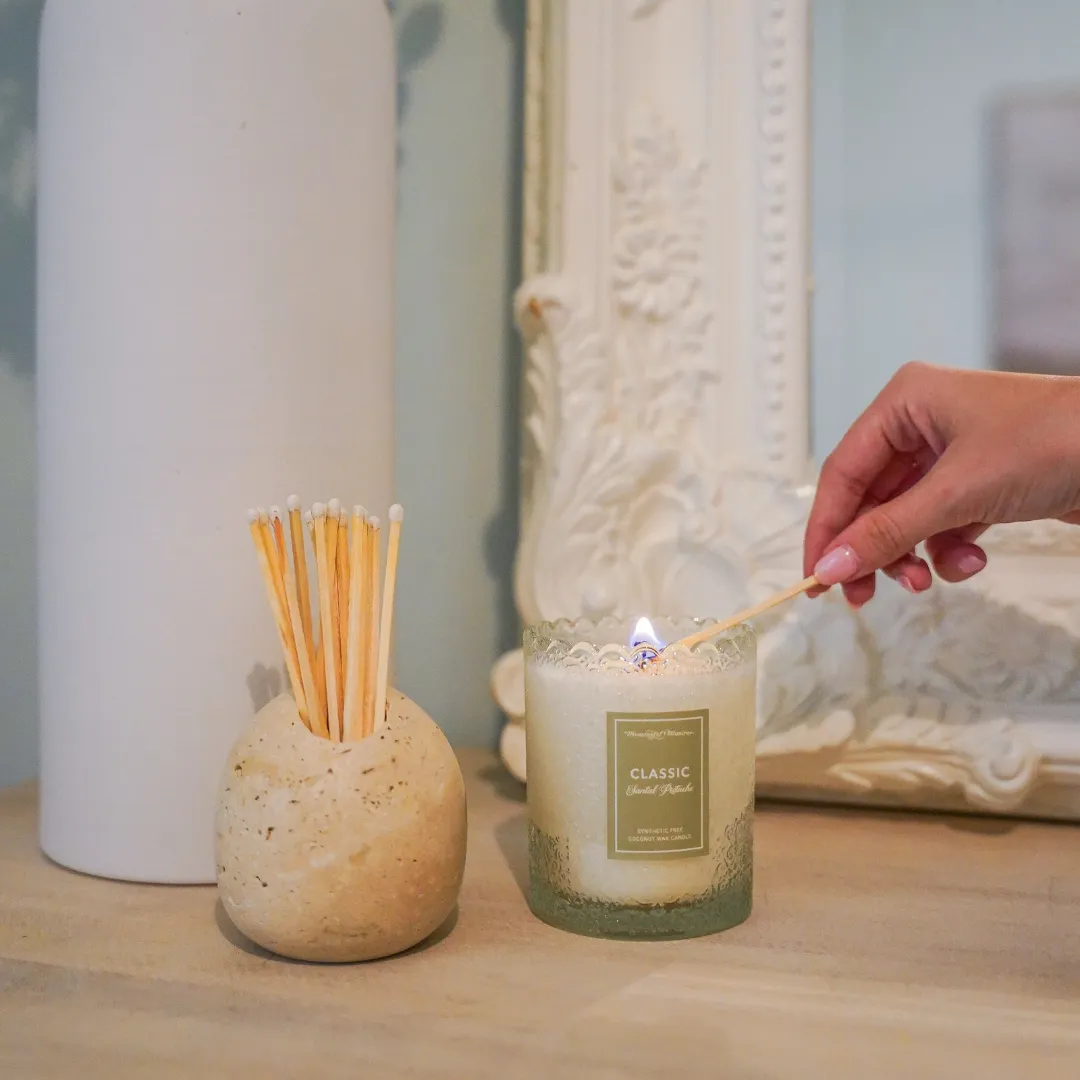 Santal Pistache Natural Candle 8oz Kaia Collection
