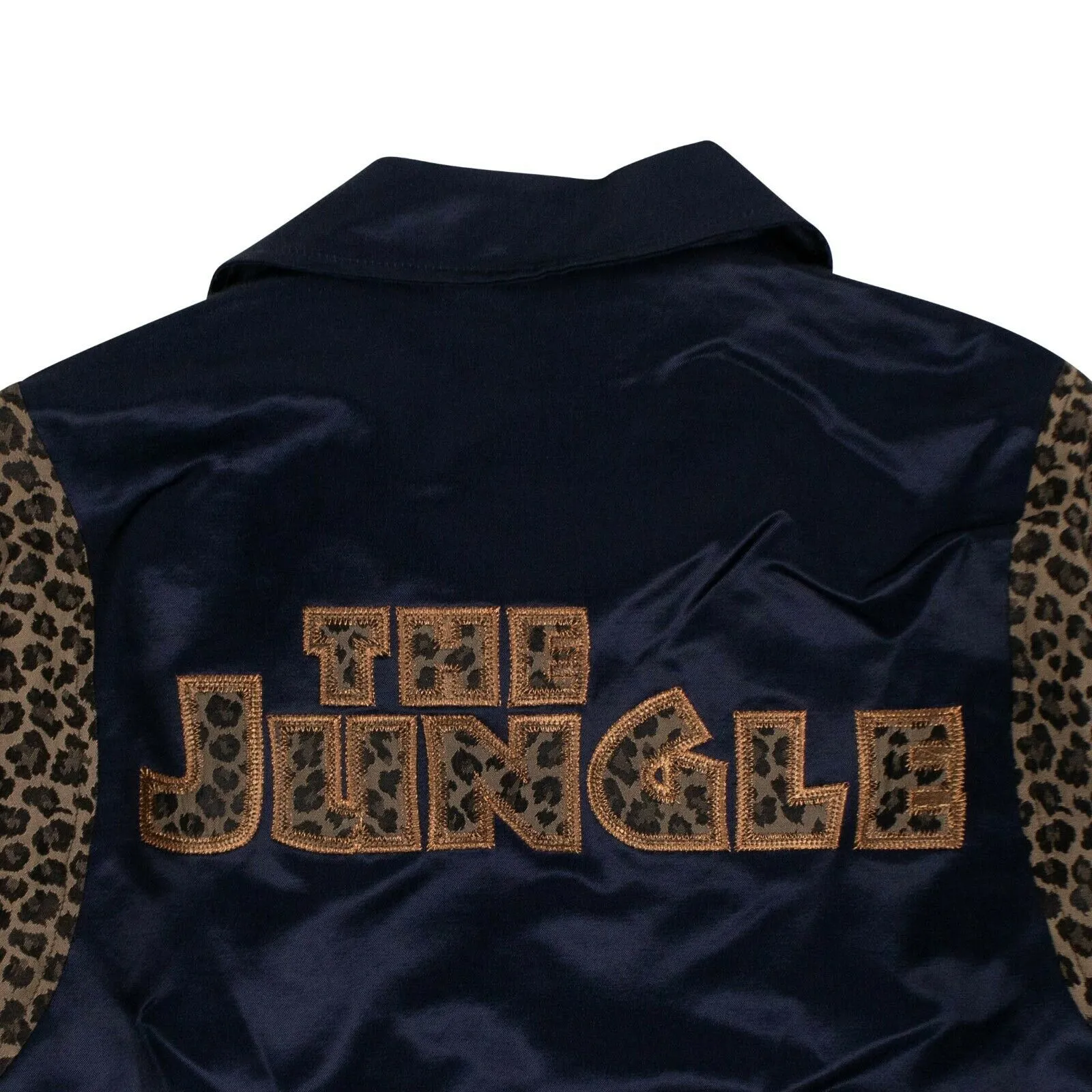 Satin Reversible Coaches Jacket - Navy