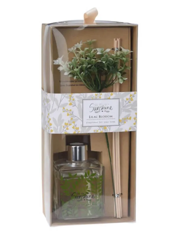 Scented Diffuser with 6 Reed Sticks and Artificial Flower - 100ml