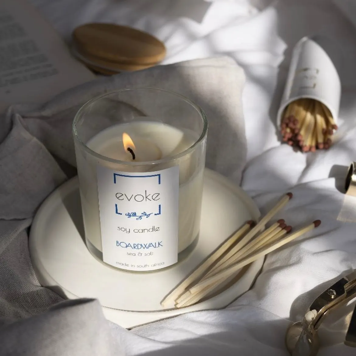 Scented Soy Candle - Boardwalk (Salt and Sea)