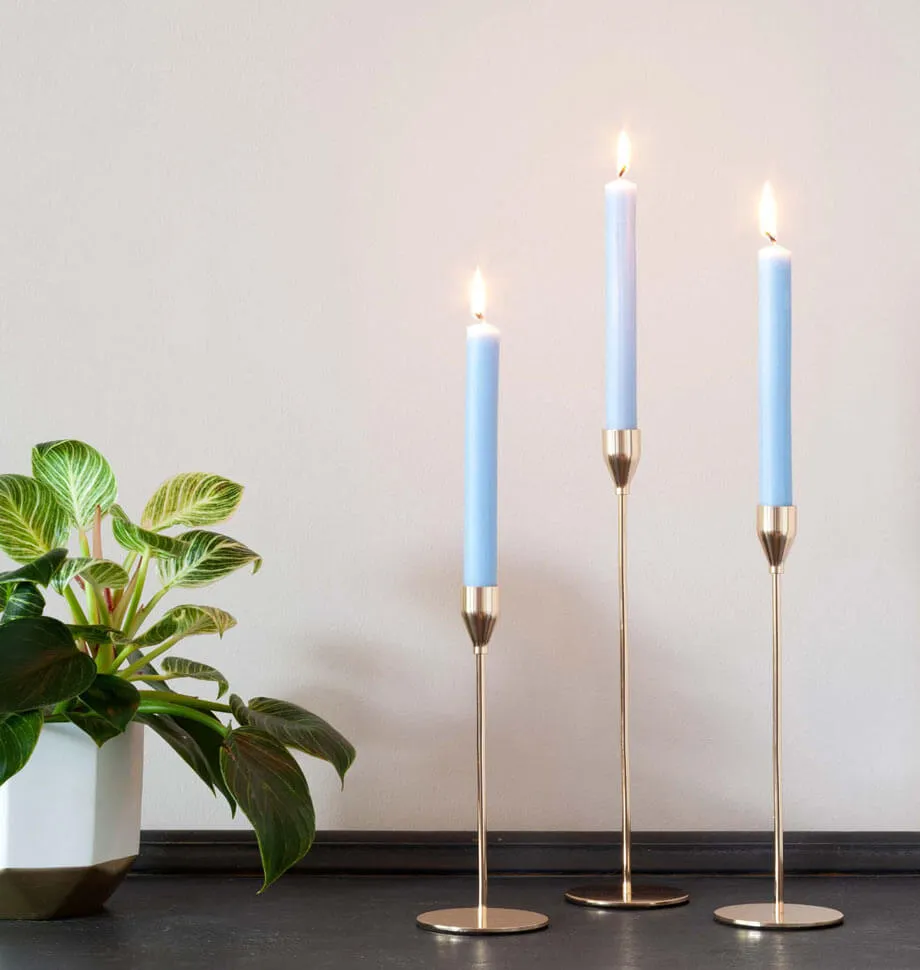 Sea Blue 8 inch Dinner Candles x 20