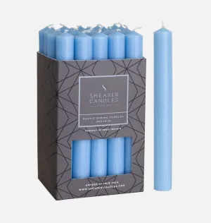 Sea Blue 8 inch Dinner Candles x 20