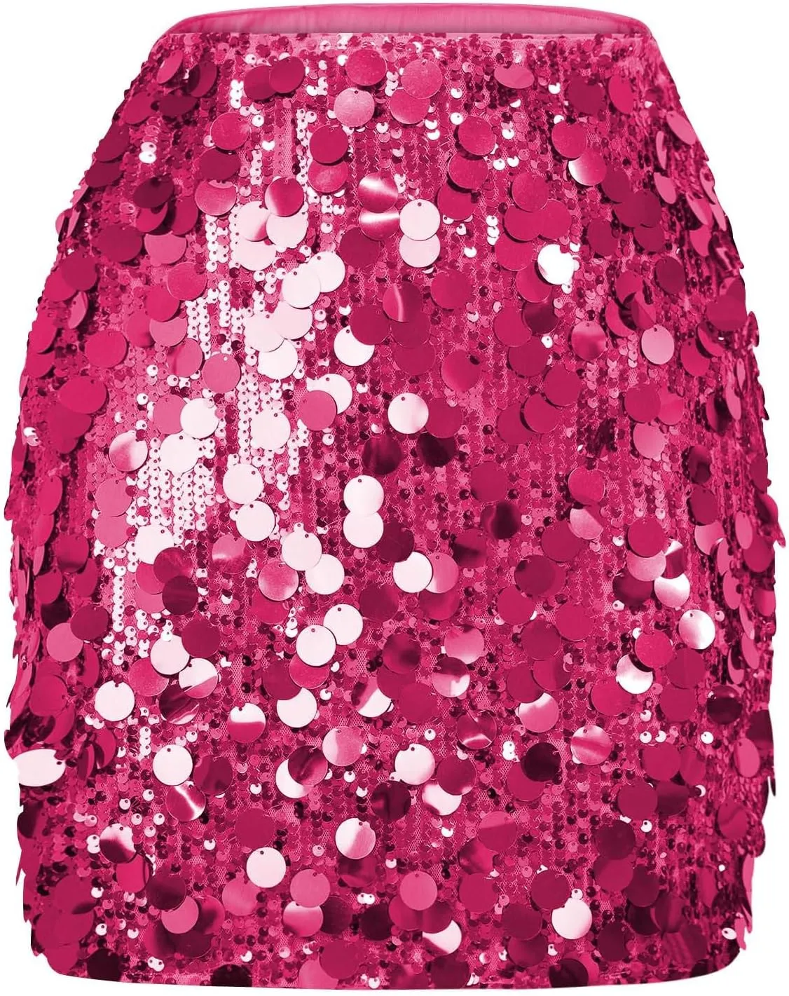 Sequin Bodycon Skirt for Women Y2k Sparkly Mini Skirts Sexy Glitter Shiny Skirt Night Out Party Club Dance Rave