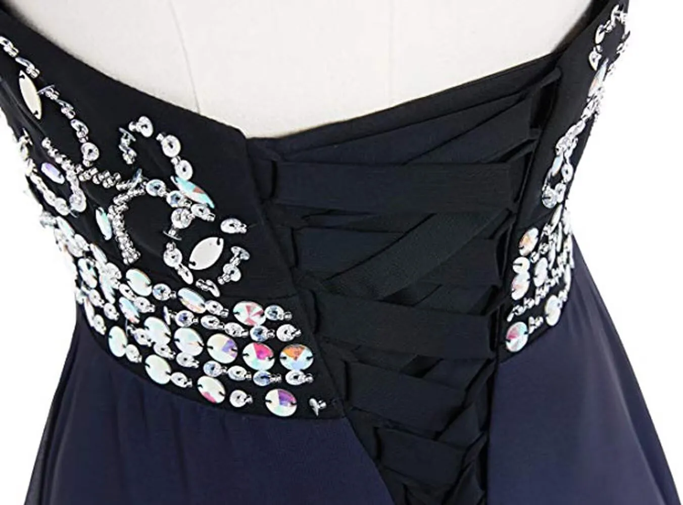 Sequins Ombre Prom Homecoming Dresses for Juniors Chiffon Wedding Bridesmaid Dresses A-line Formal Evening Gowns