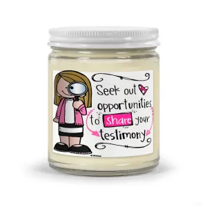 Share Your Testimony Mason Jar Soy Candle
