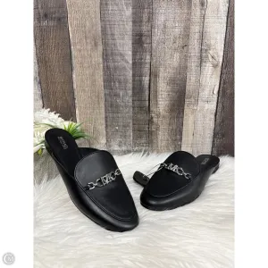 Shoes Designer By Michael Kors In Black & Silver, Size: 7.5