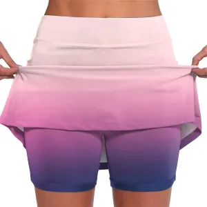 Skorts for Women with Pockets Tummy Control Lightweight High Waisted Tennis Shorts for Sports Running Yoga Skirt with Short