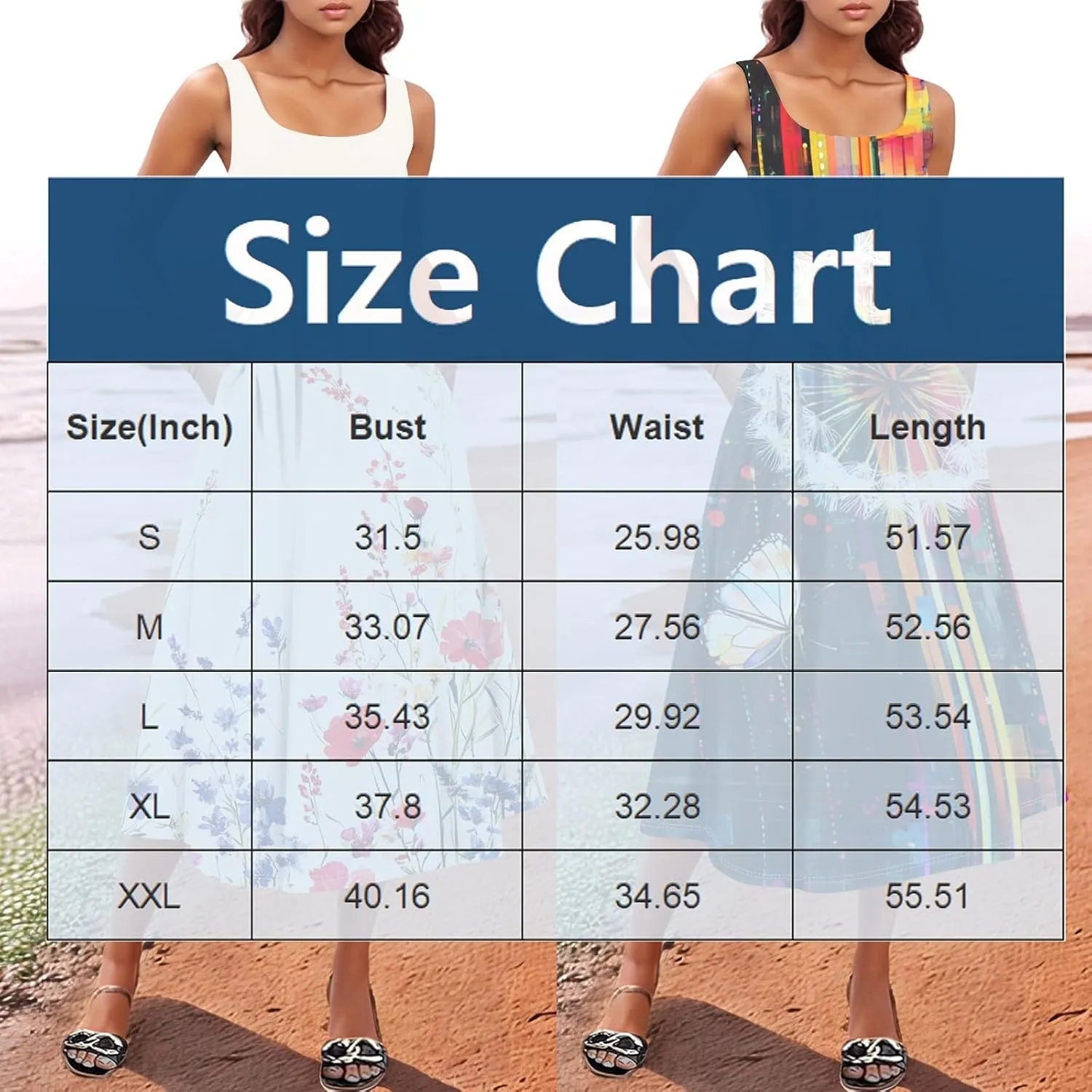 Sleeveless Summer Sundress Women Golf Plus Size Comfort Crewneck Dress Ladies