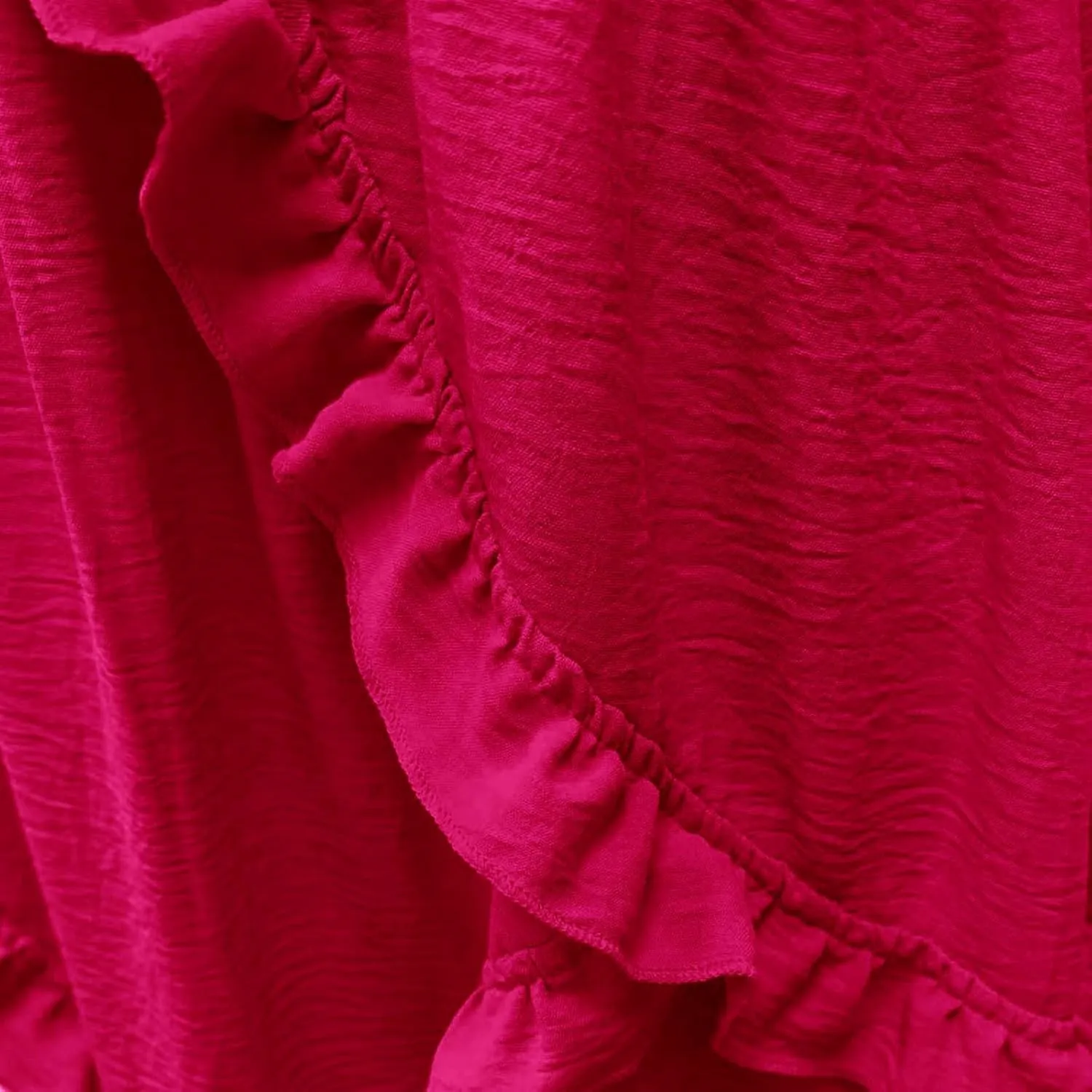 Spring Dresses for Women 2025, Women's Boho Lantern Sleeve Square Neck Smocked High Waist Flowy A Line Ruffle Hem Maxi Dress