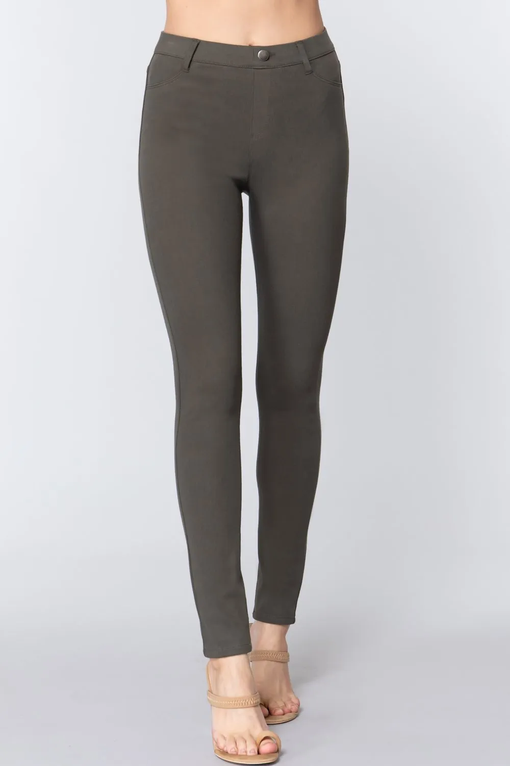 Stretchy Knit Twill Jeggings