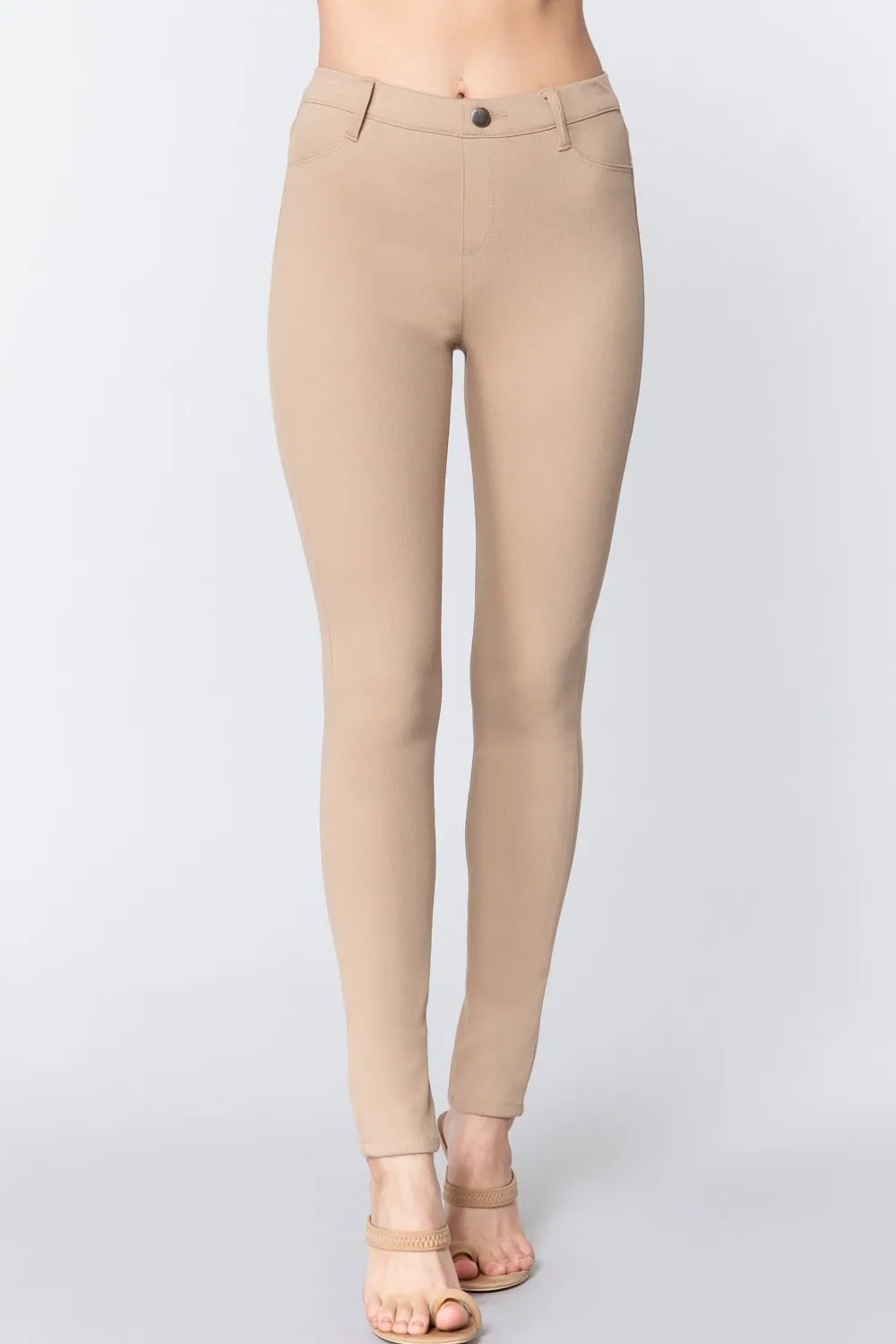Stretchy Knit Twill Jeggings
