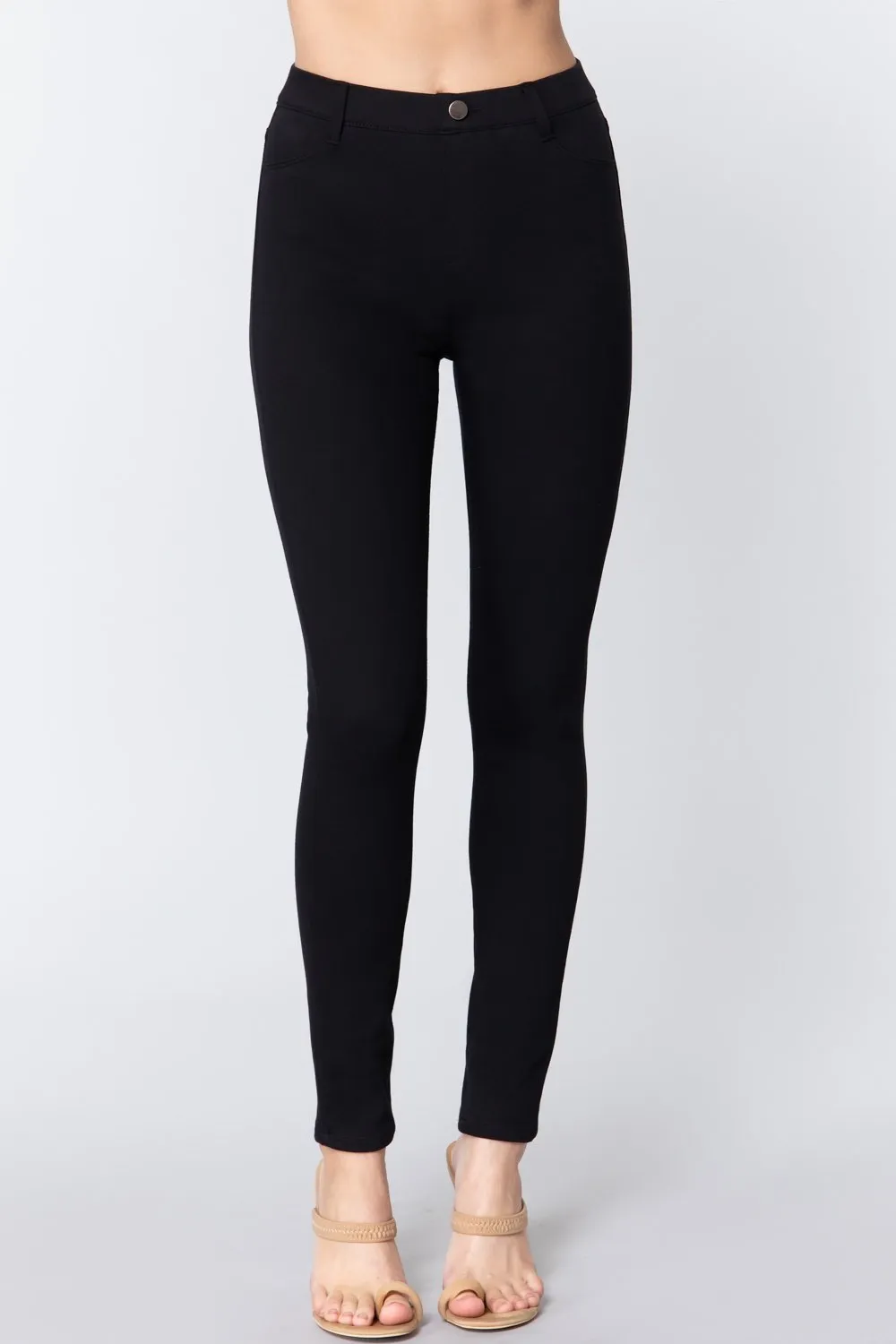 Stretchy Knit Twill Jeggings