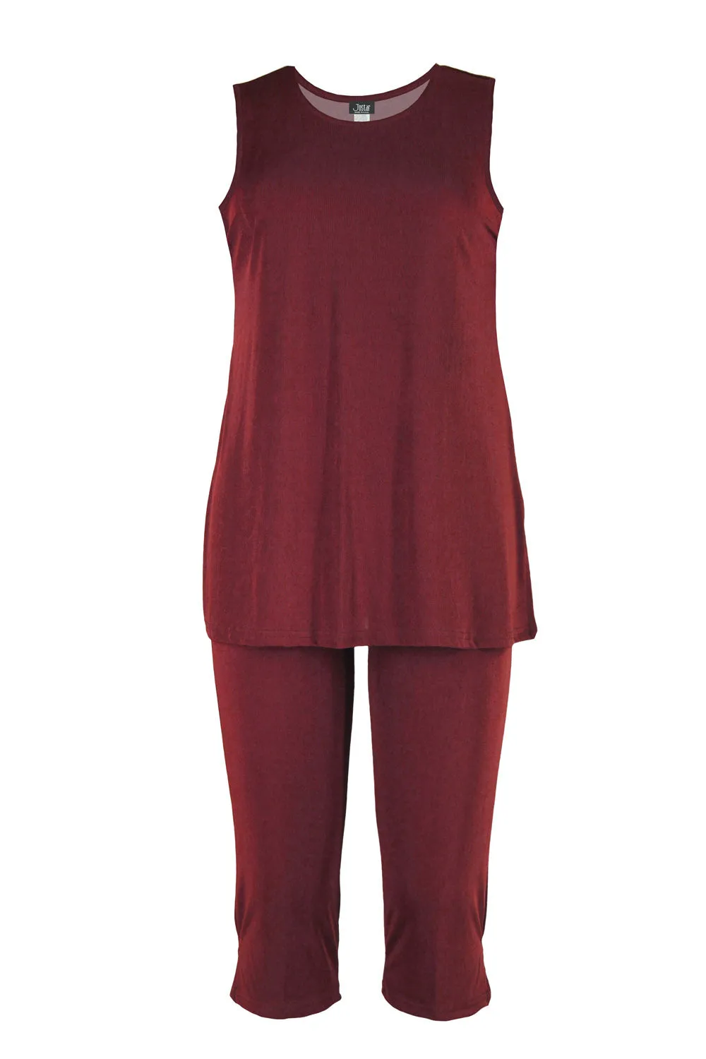 Stretchy Tank Capri Pant Set-9002BN-TRS1