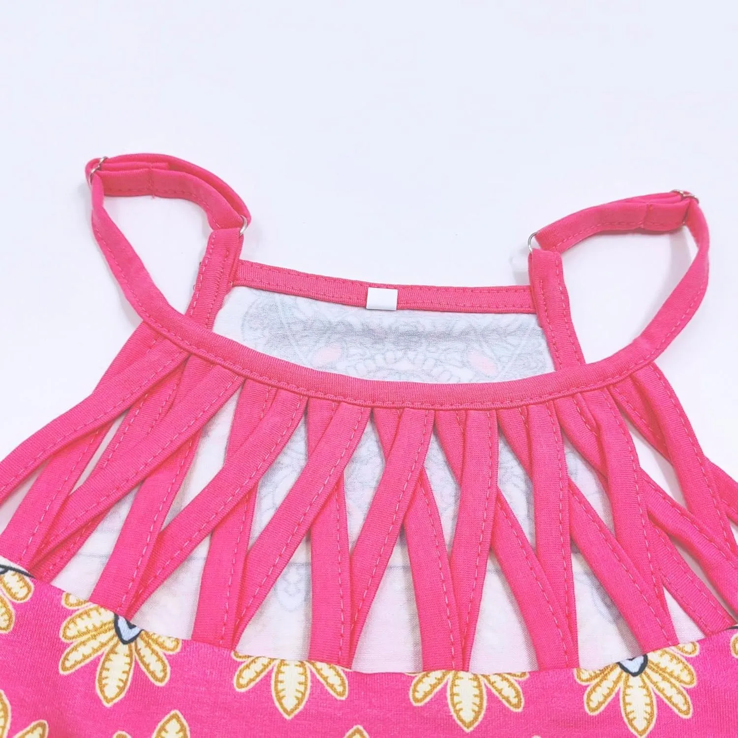 Summer Dresses for Women 2024 Casual Floral Hollow Out Halter Neck A-line Sundresses for Beach Vacation
