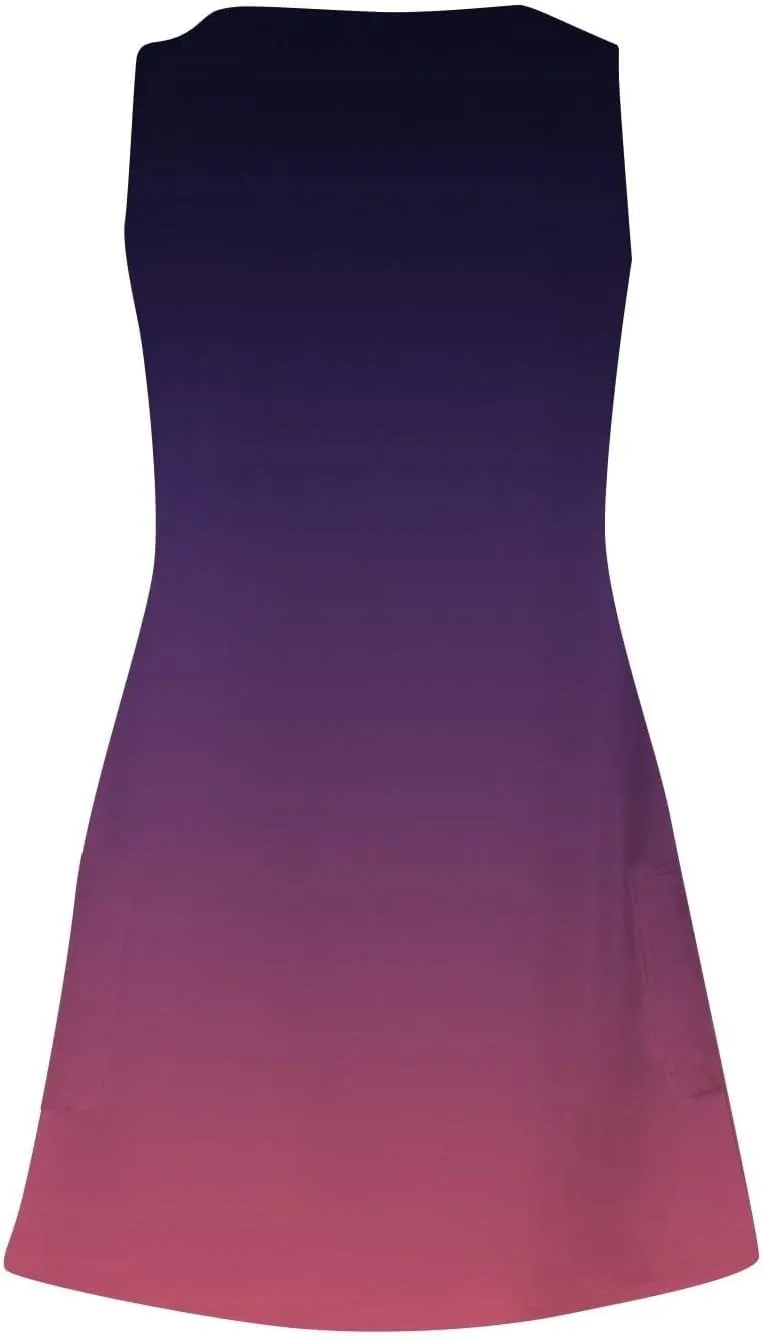 Summer Dresses for Women 2025 Casual Loose V Neck Sleeveless Sundresses Boho Tank Hawaiian Beach Dresses with Pockets