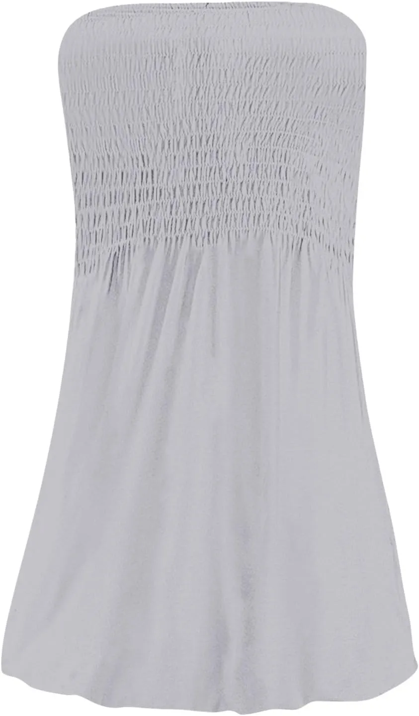 Summer Dresses for Women 2025 Plus Size Strapless Sundress Wedding Guest Dress & Vacation Cover Up Slimming Waist
