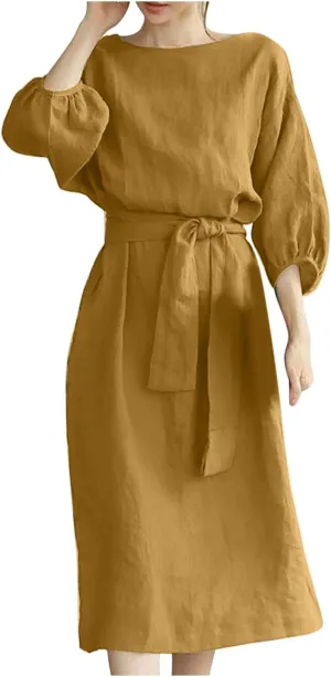 TARIENDY Vacation Dresses for Women 2025,Womens Plus Size Lace Up Dress Short Sleeve Dresses Summer Business Casual Outfits