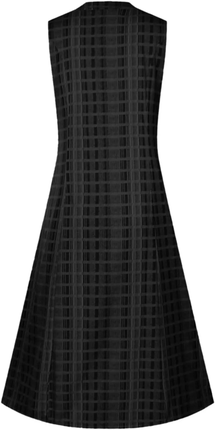 TARIENDY Womens Casual Sundress Trendy 2025 Summer Dress Sleeveless Beach Outfits V Neck Button Down Dress with Pockets