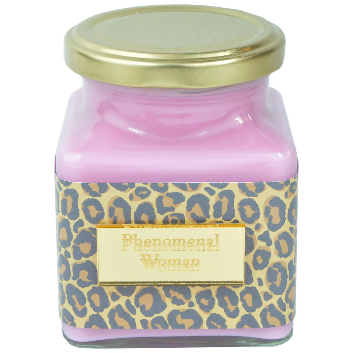 Thai Lime & Mango Phenomenal Woman Leopard Square Candle