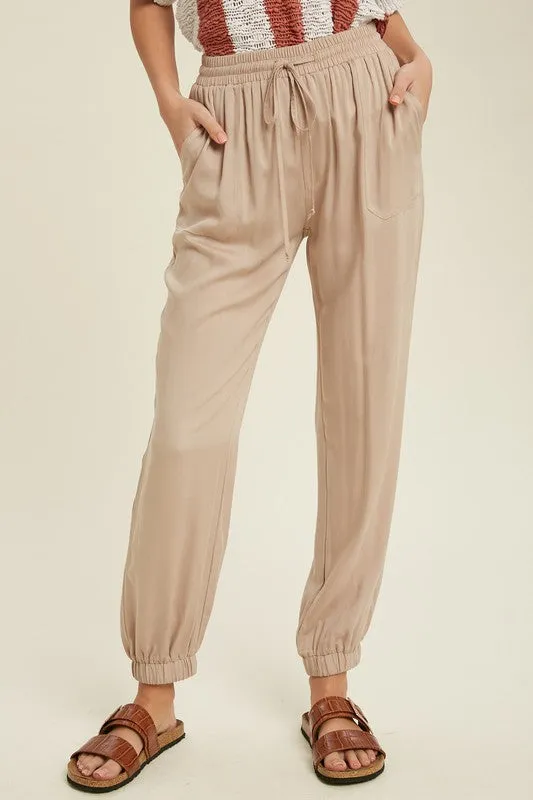The Noah Casual Tie Waist Jogger Pants