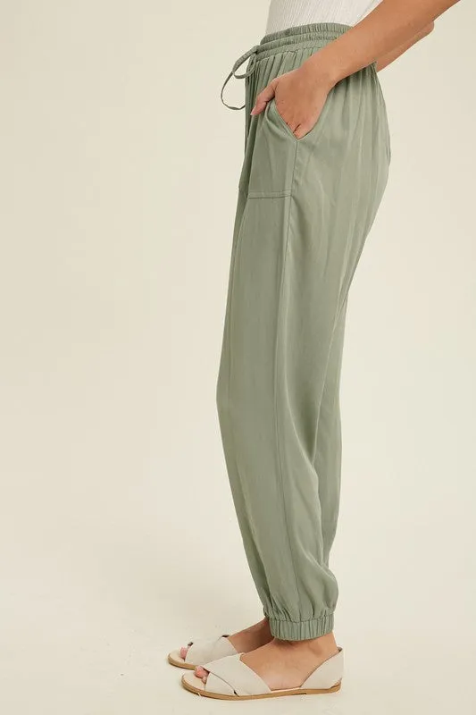The Noah Casual Tie Waist Jogger Pants