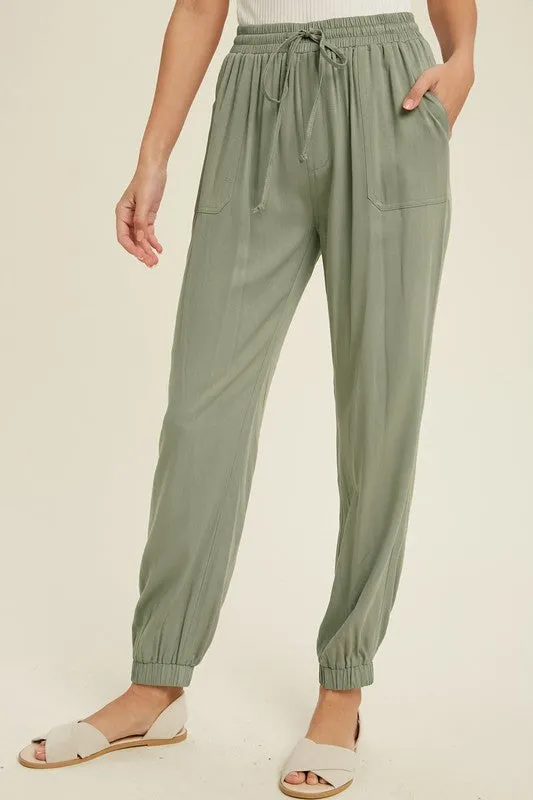 The Noah Casual Tie Waist Jogger Pants