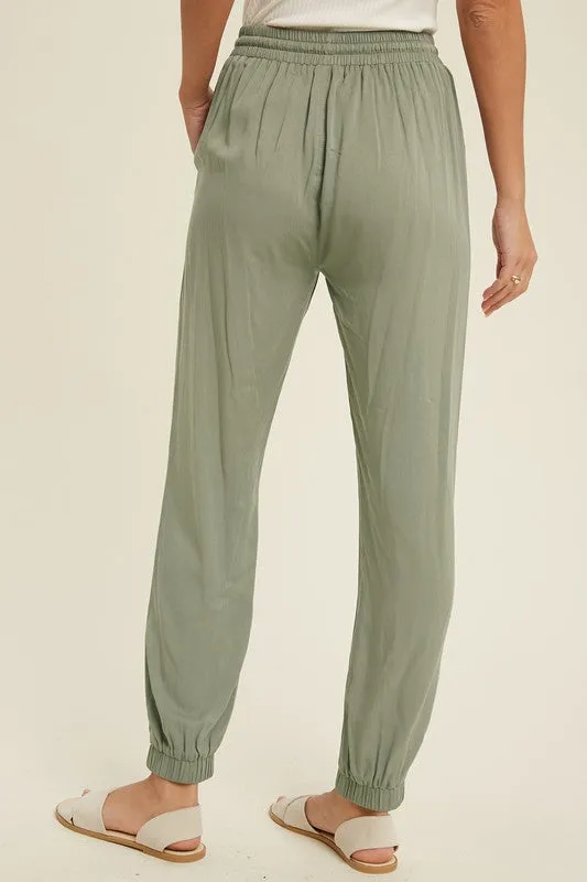 The Noah Casual Tie Waist Jogger Pants