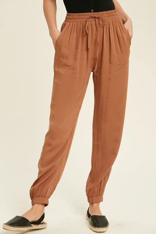The Noah Casual Tie Waist Jogger Pants