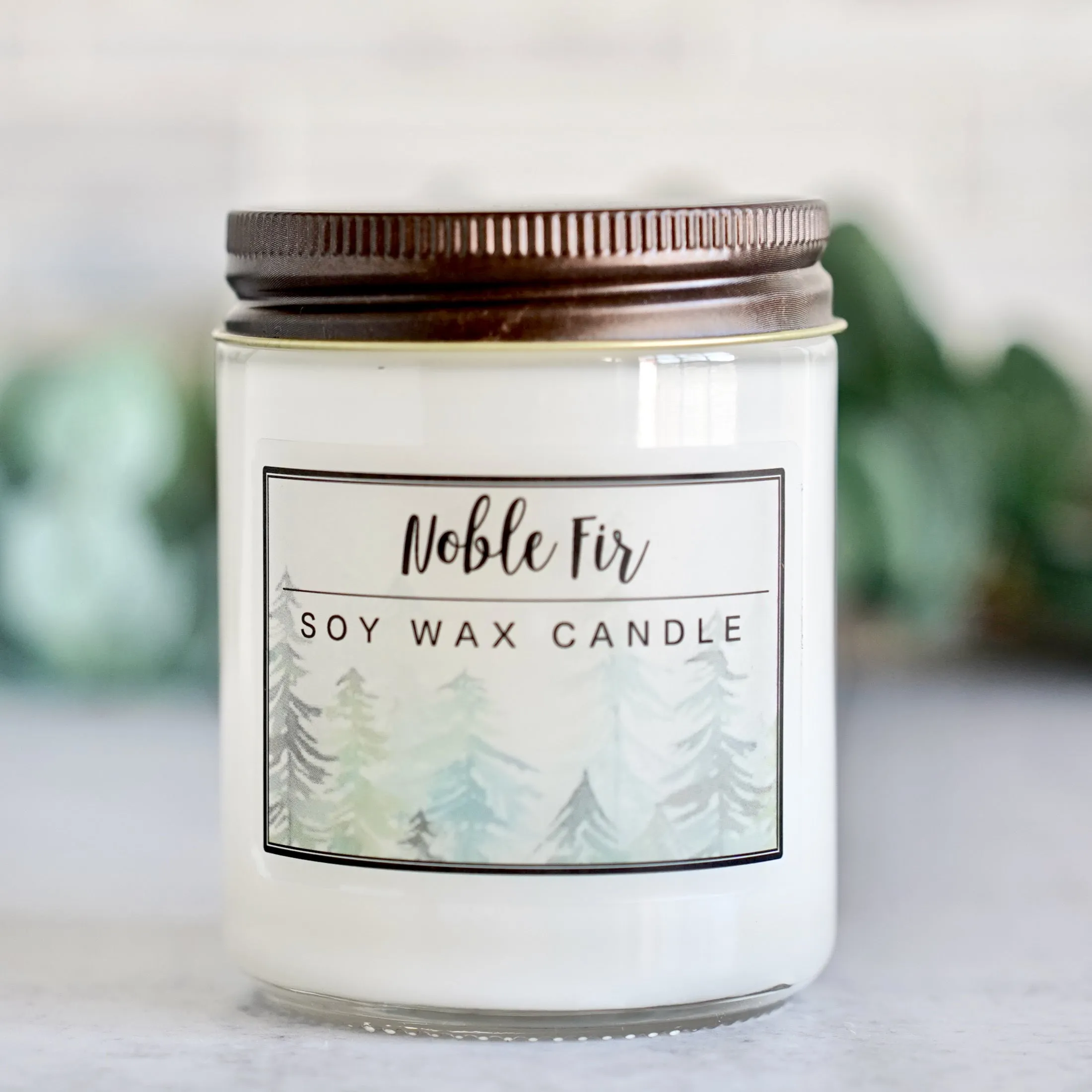 Tobacco and Bay Leaf Essential Oil - 8oz Soy Wax Candle