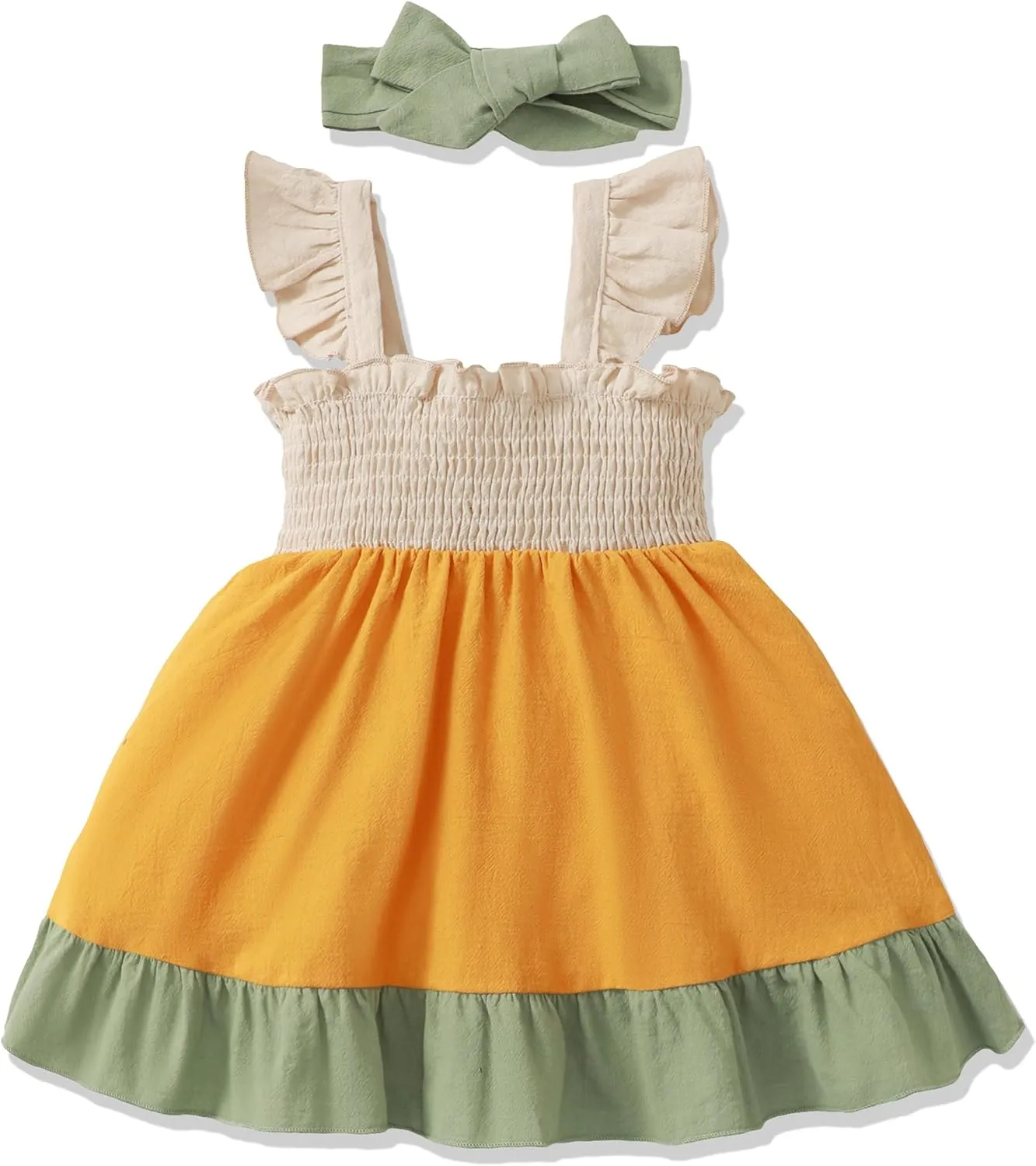 Toddler Baby Girl Dress Clothes Summer Dresses Outfits Little Girls Sleeveless Beach Sundress for Kids 12M-6T
