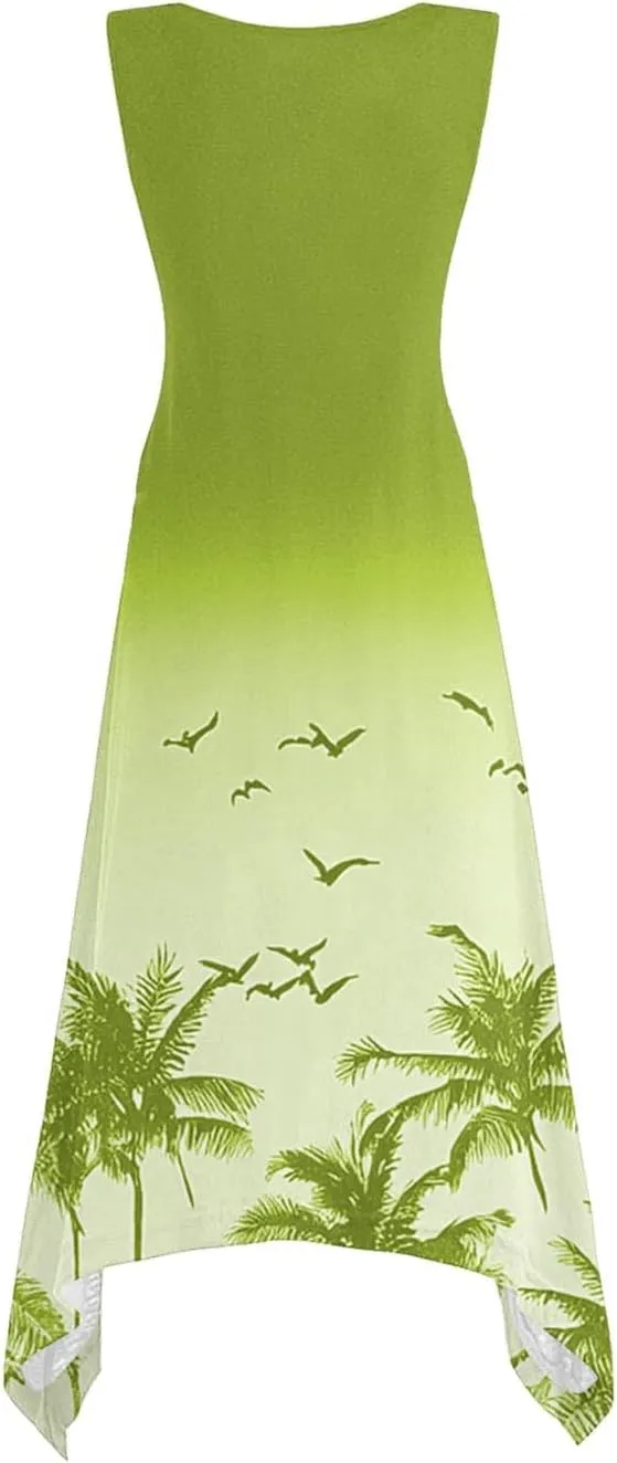 Trendy Clothes for Women Over 50 Floral Spring Dress Plus Size Flowy Dress Plus Size Sundresses