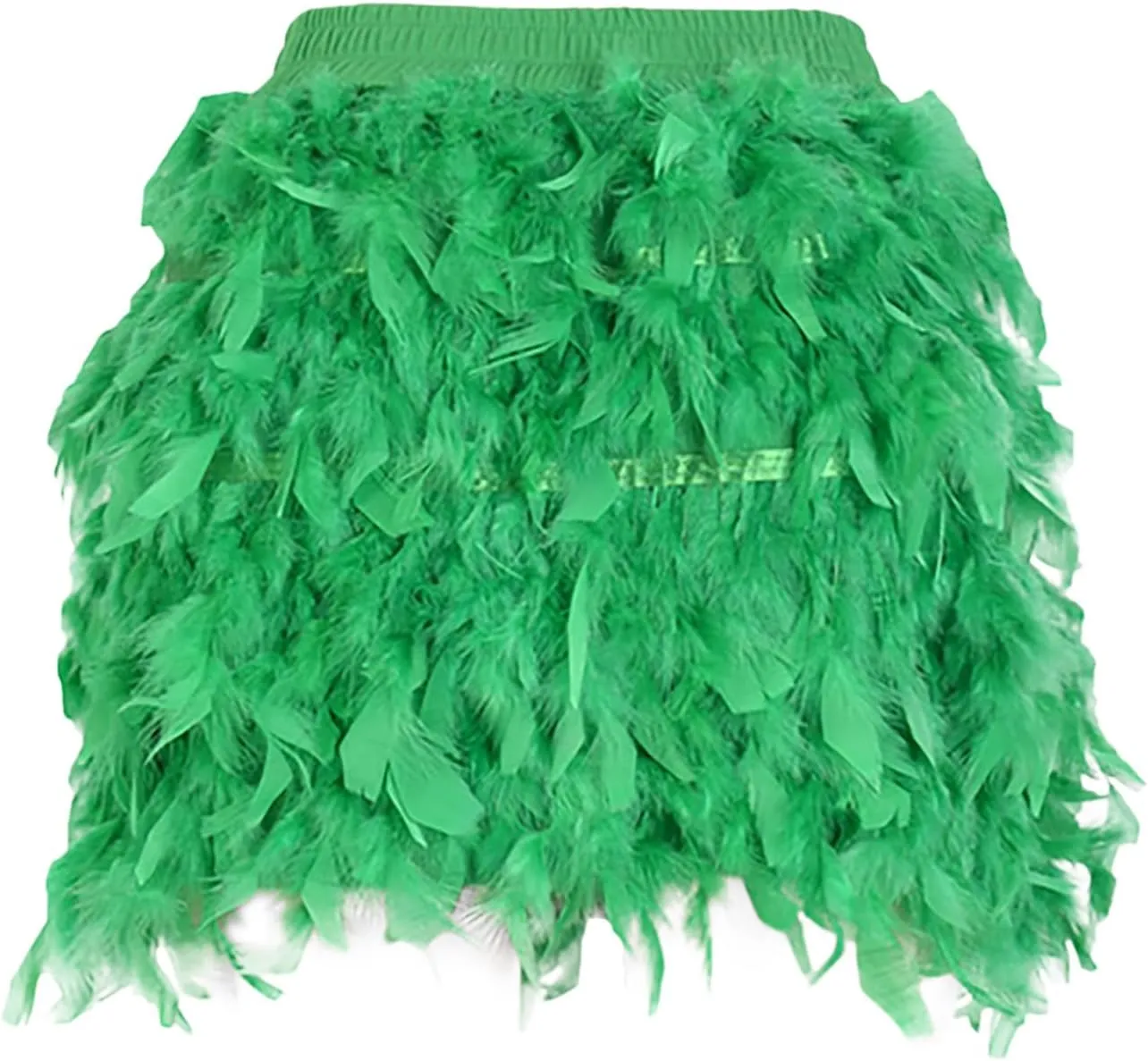 Trendy Skirts European and Women's Turkey Feather Skirt Short Skirt Half Skirt Sexy Skirt Short Suspender Dress