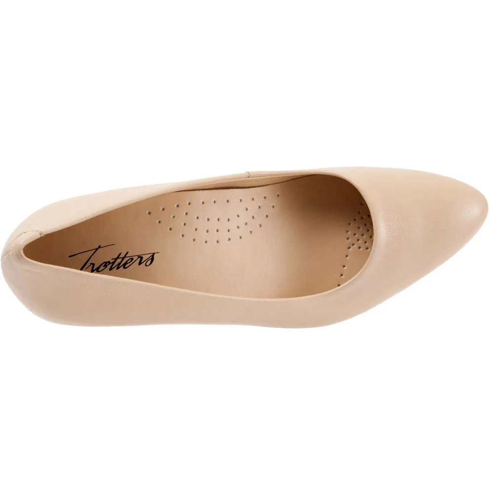 Trotters Kiera Heel Nude Leather (Women's)