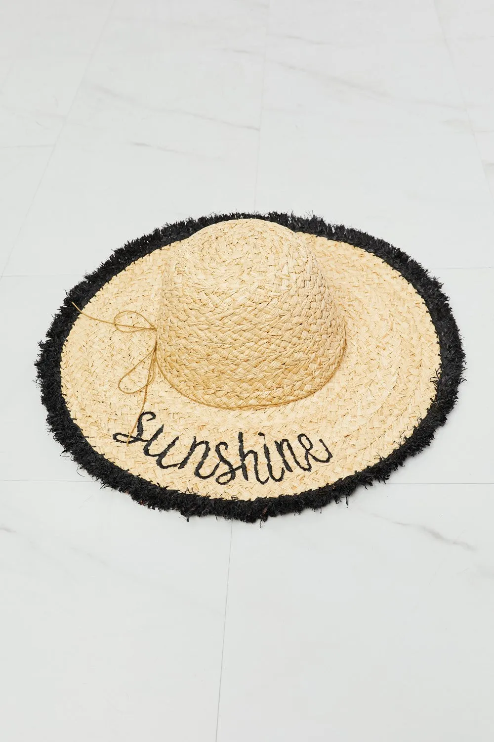 Vacation Ready Straw Hat with Fringe Detail
