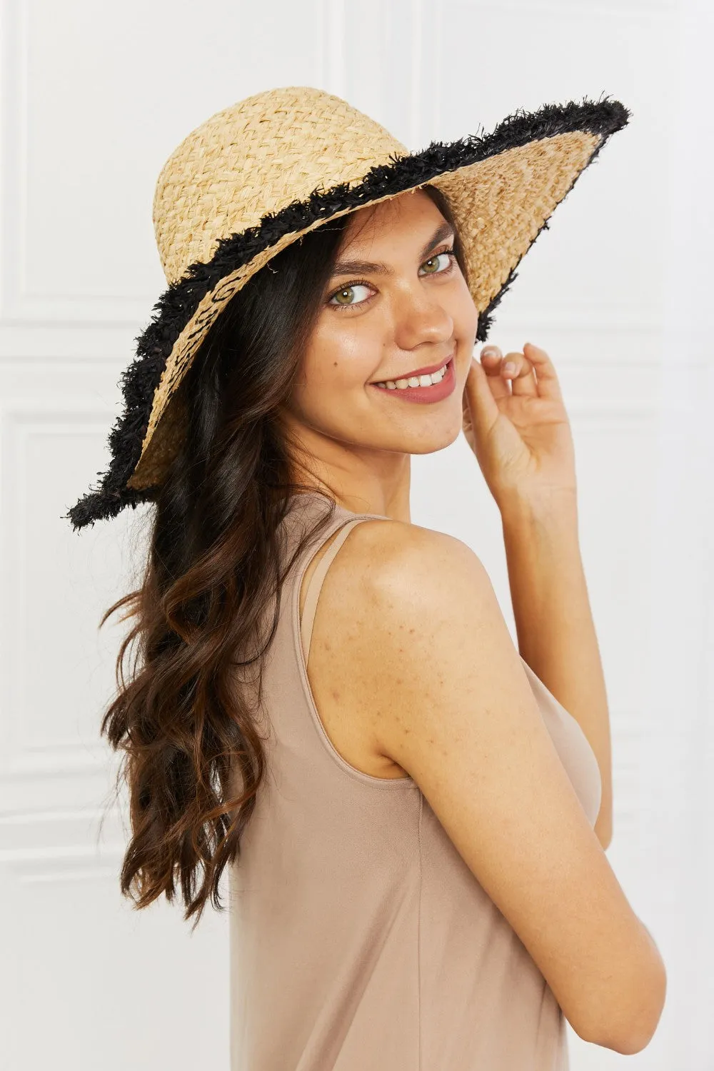 Vacation Ready Straw Hat with Fringe Detail