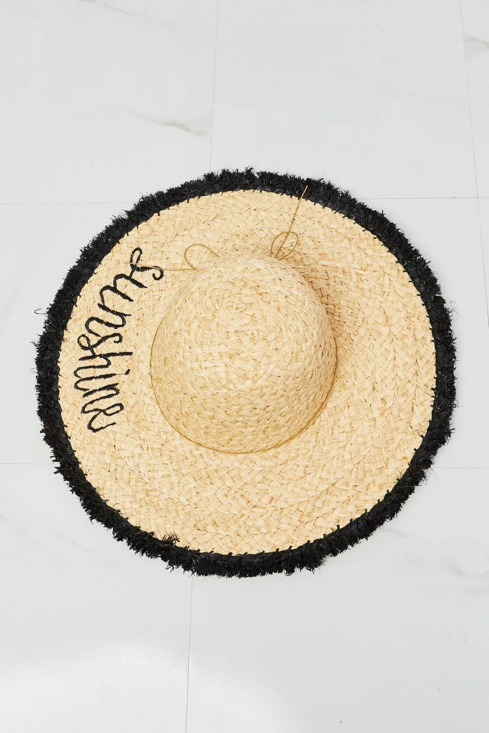 Vacation Ready Straw Hat with Fringe Detail