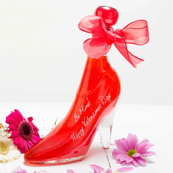 Valentines Day Gift Lady Shoe with Blood Orange Vodka