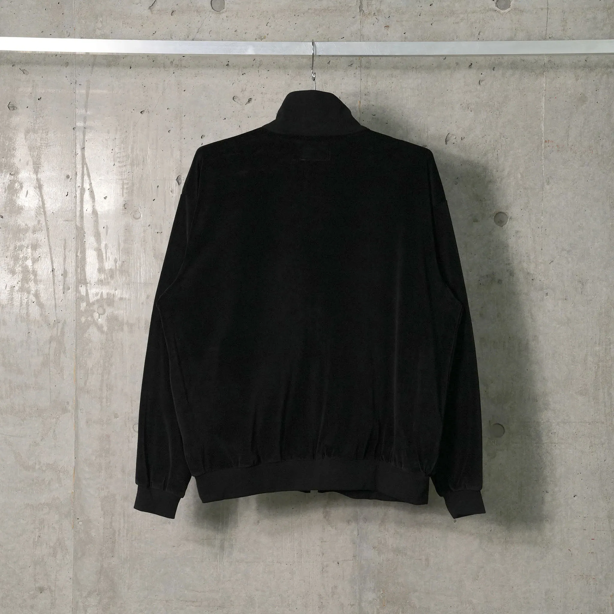 VELOUR TRACK JACKET / BLACK