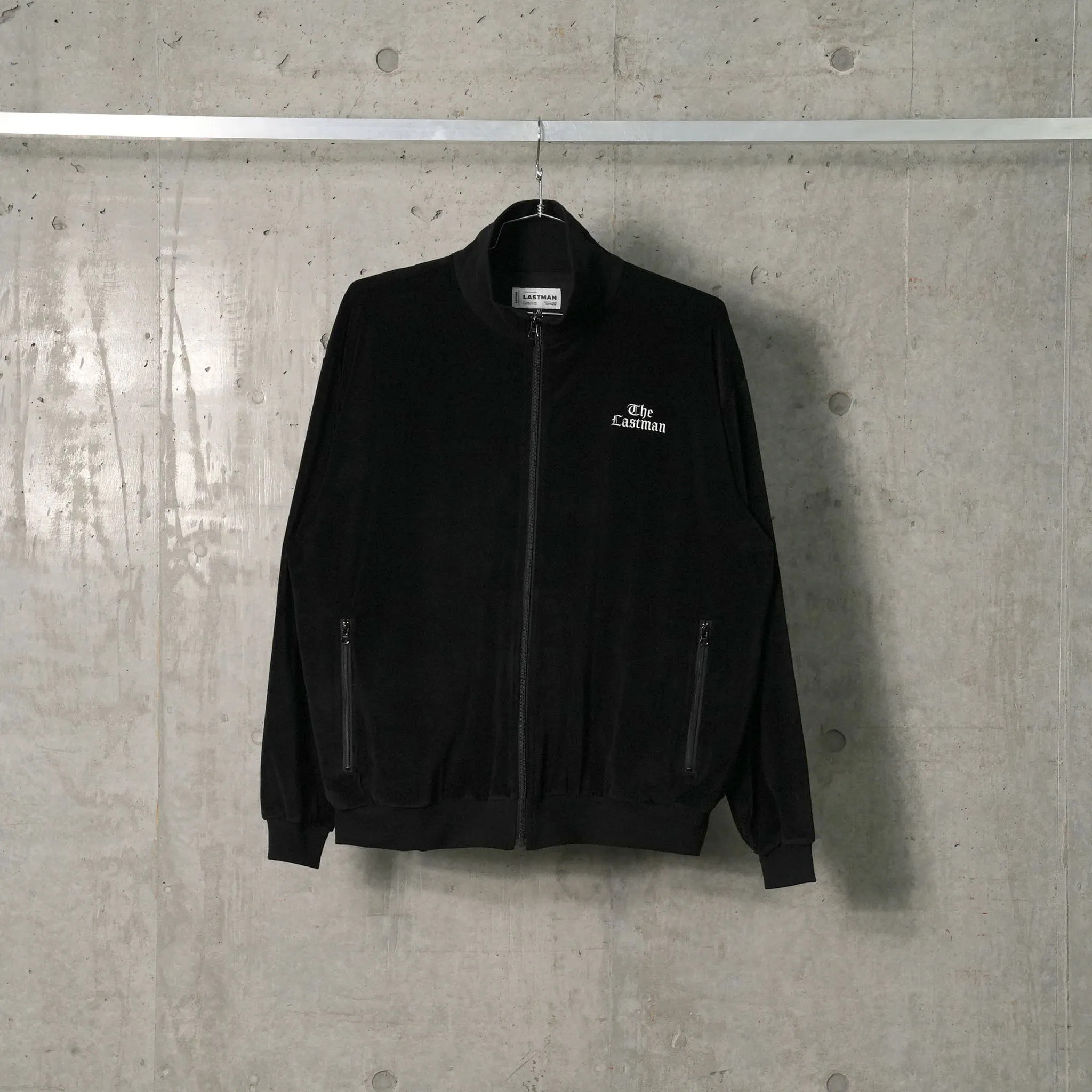VELOUR TRACK JACKET / BLACK
