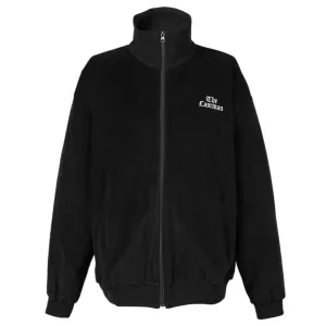 VELOUR TRACK JACKET / BLACK