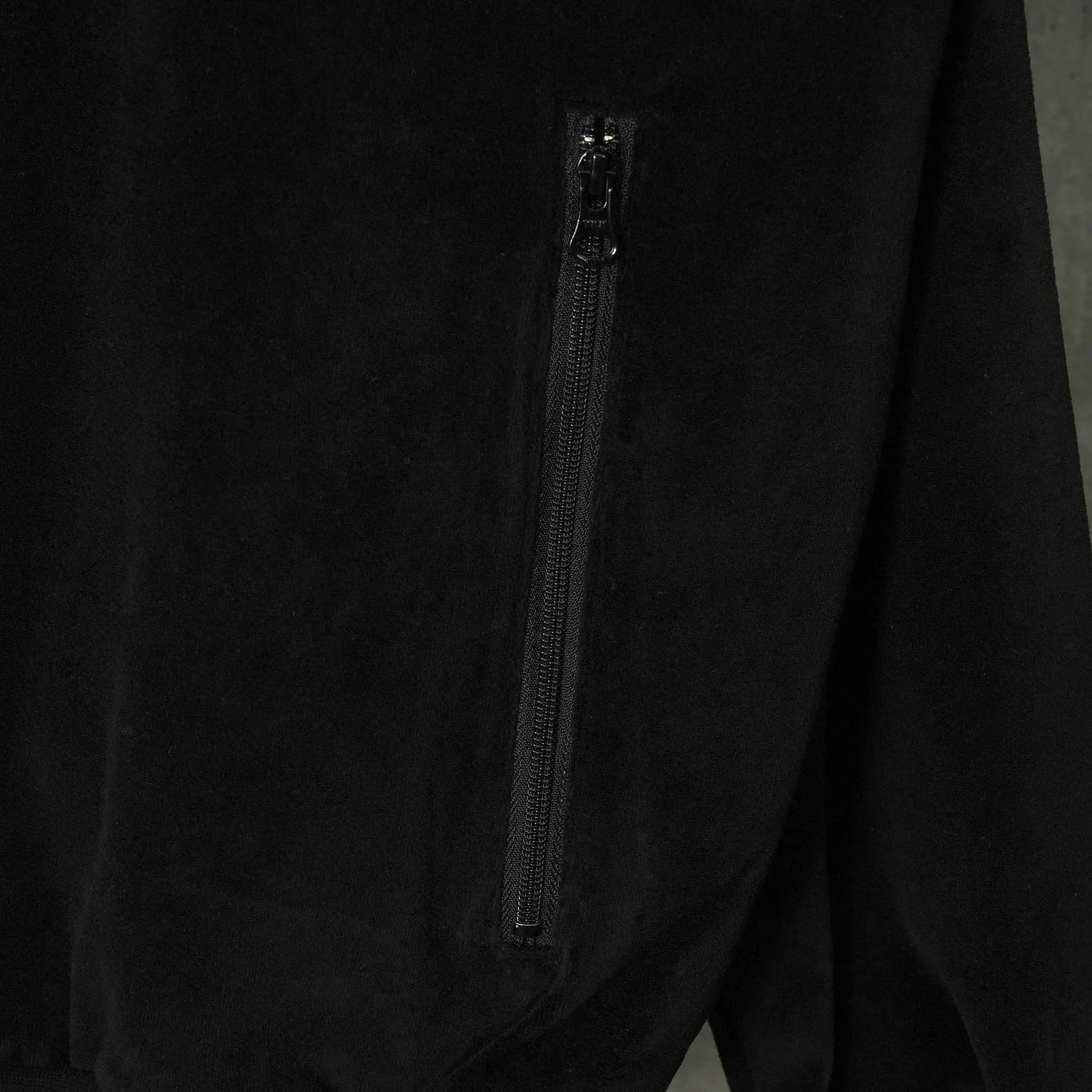 VELOUR TRACK JACKET / BLACK