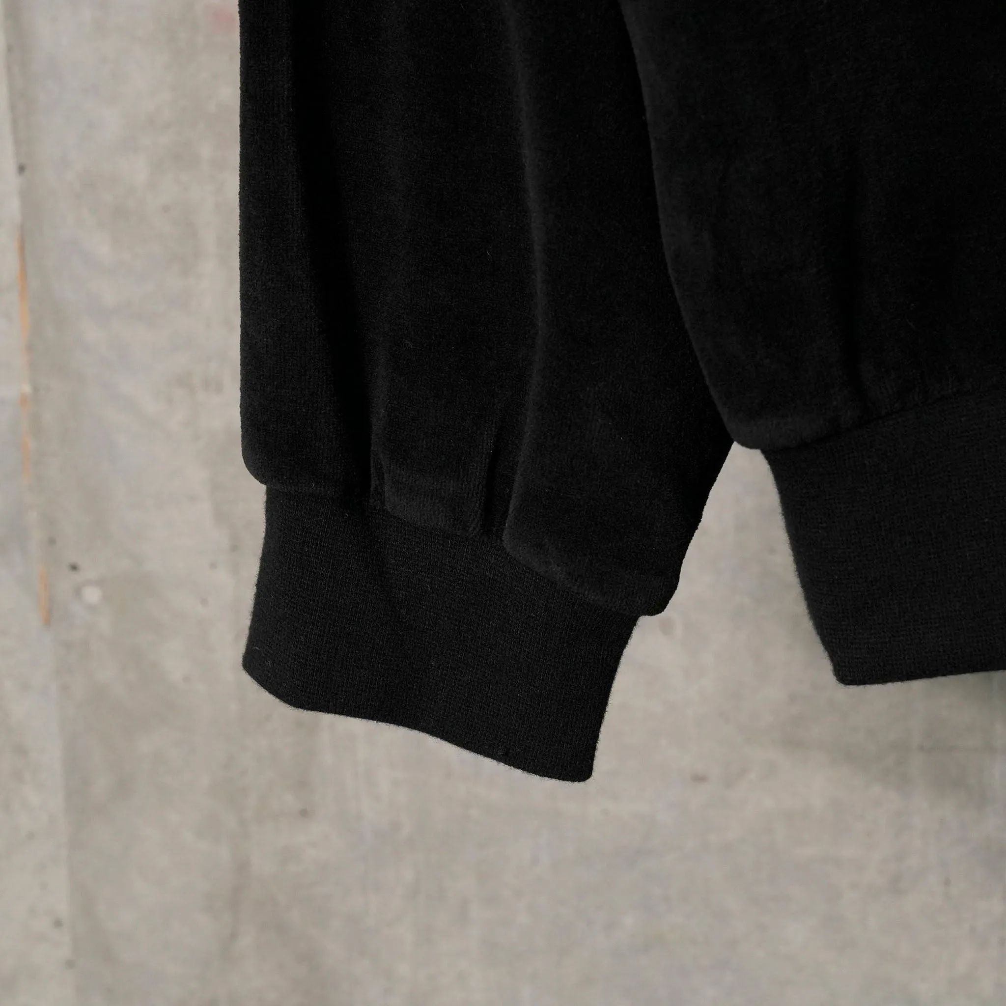 VELOUR TRACK JACKET / BLACK