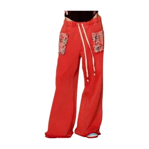 Vintage Plaid Pocket Sweatpants