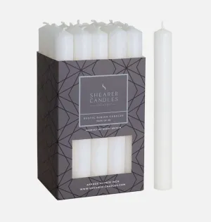 White 8 inch Dinner Candles x 20