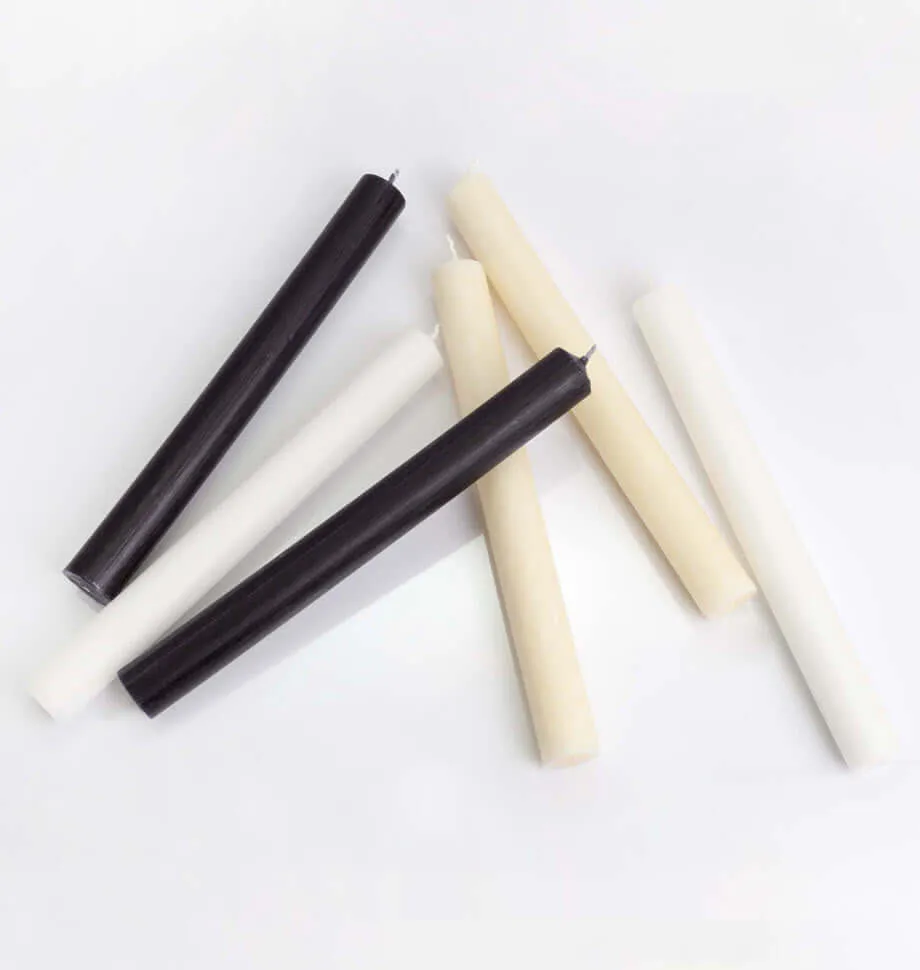 White 8 inch Dinner Candles x 20
