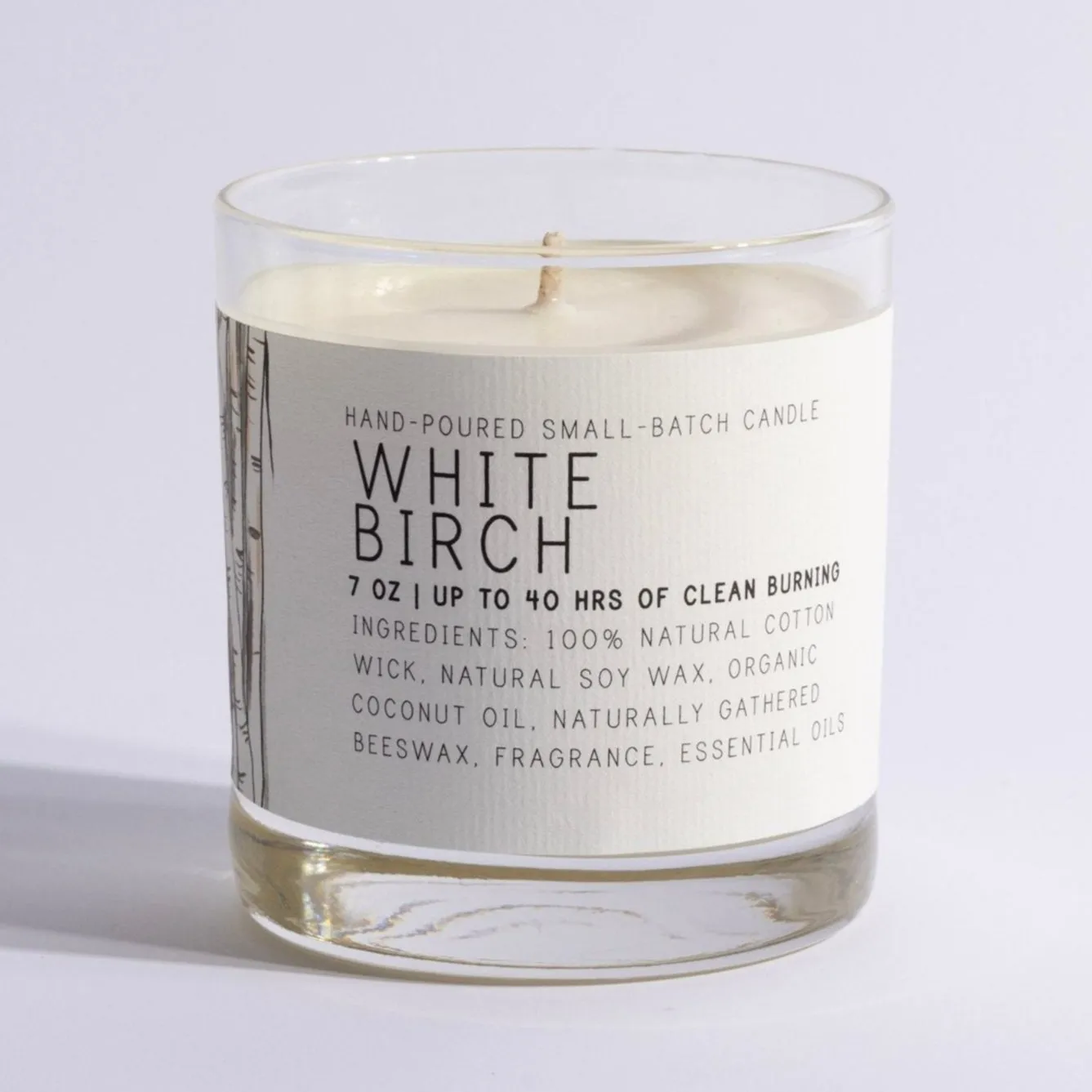 White Birch 7oz - Just Bee Candle