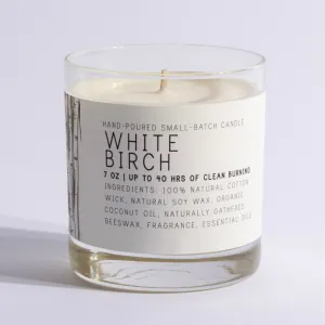 White Birch 7oz - Just Bee Candle