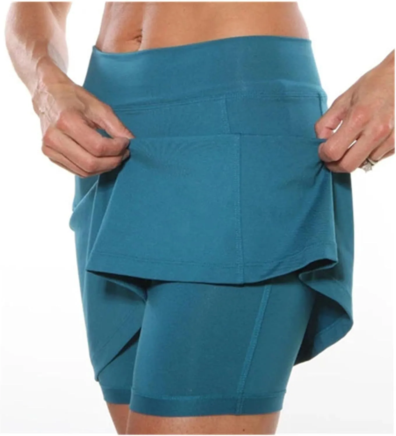 Women Athletic Skorts Workout Gym Running Skirted Shorts High Waisted Tennis Golf Skorts with Pockets